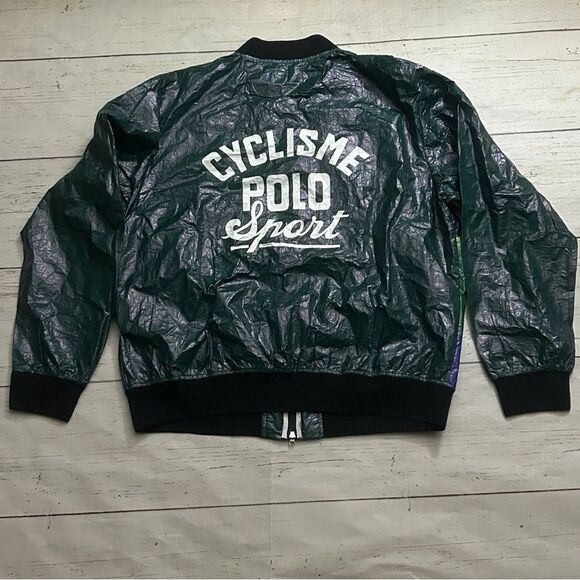 Polo Ralph Lauren Sport Graphic Cyclist 'Cyclisme' Lightweight Jacket Mens Large - Picture 2 of 8